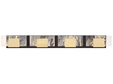 Eurofase Kasha 4-Light Black Brass LED Vanity Light