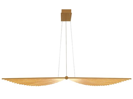 Eurofase Seraph 1-Light Gold LED Linear Island Pendant