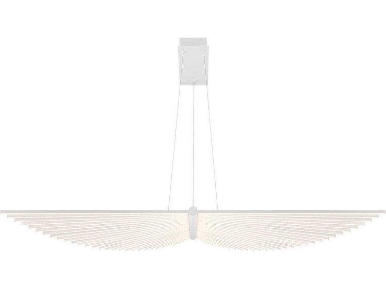 Eurofase Seraph 1-Light White Linear Island Pendant