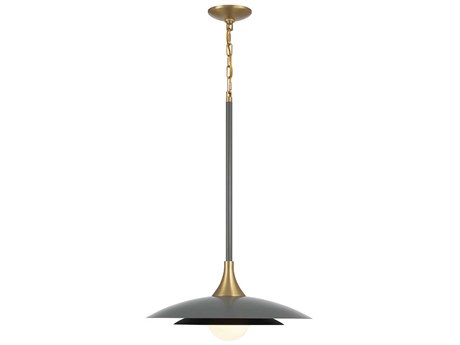 Eurofase Welsh 1-Light Gray Black Glass LED Pendant