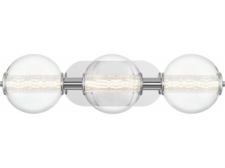 Eurofase Atomo 3-Light Chrome Vanity Light