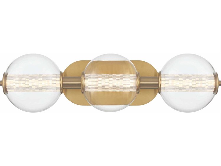 Eurofase Atomo 3-Light Gold Vanity Light