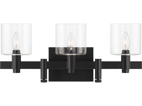 Eurofase Decato 3-Light Black Vanity Light