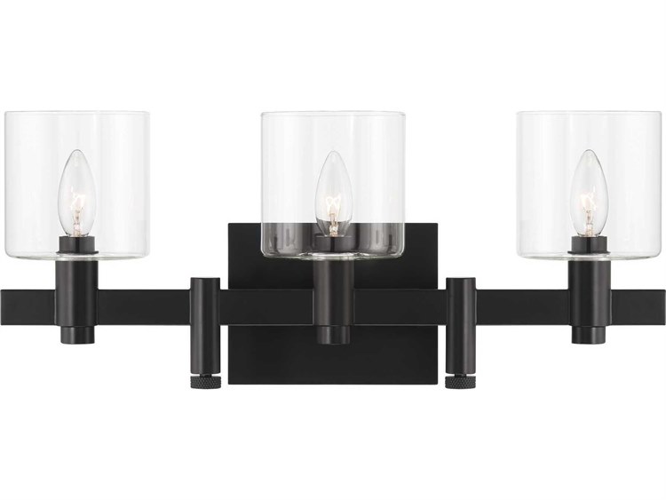Eurofase Decato 3-Light Black Vanity Light