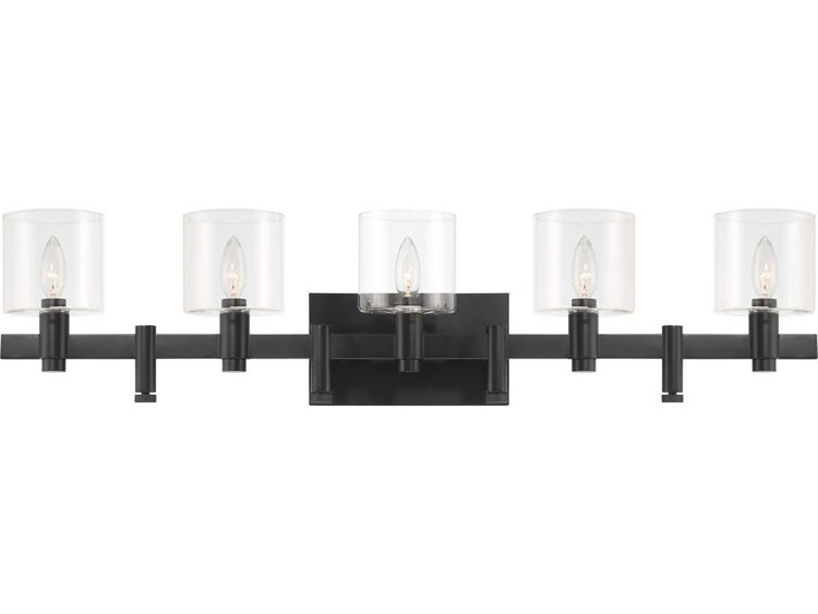 Eurofase Decato 5-Light Black Vanity Light