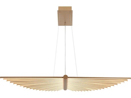 Eurofase Seraph 1-Light Gold Linear Island Pendant