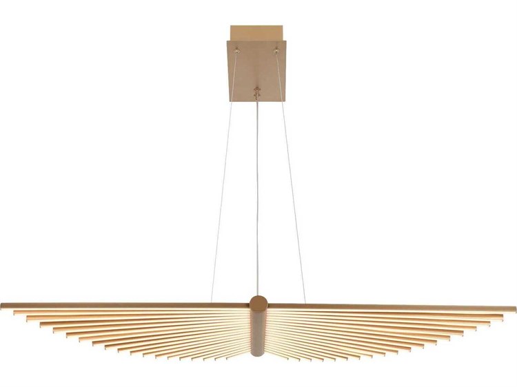 Eurofase Seraph 1-Light Gold Linear Island Pendant