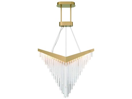 Eurofase Vivien 1-Light Gold Geometric Island Pendant