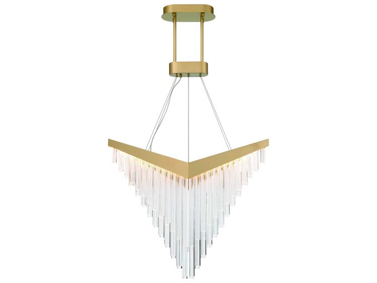 Eurofase Vivien 1-Light Gold Geometric Island Pendant