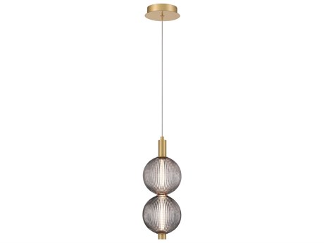 Eurofase Palmas 2-Light Gold Globe Mini Pendant