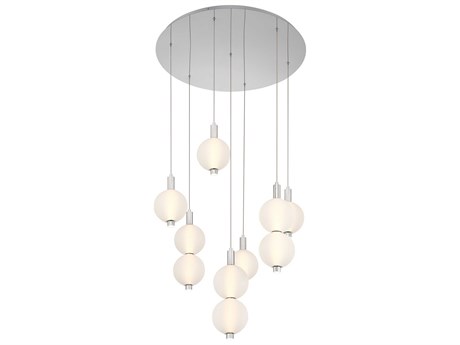 Eurofase Palmas 7-Light Nickel Globe Pendant