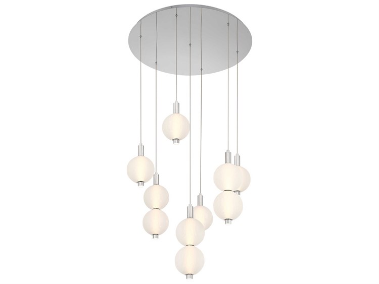 Eurofase Palmas 7-Light Nickel Globe Pendant
