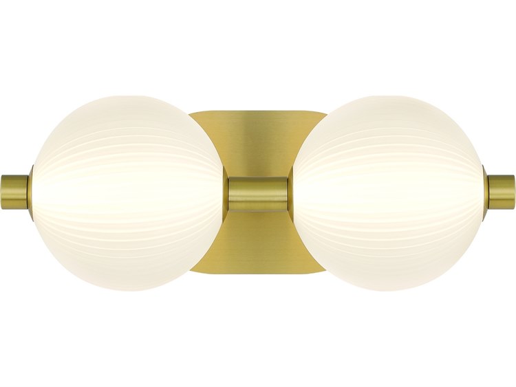 Eurofase Palmas 2-Light Gold Vanity Light