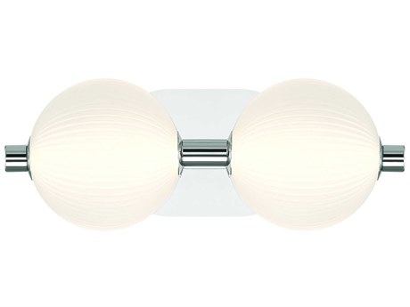 Eurofase Palmas 2-Light Nickel Vanity Light