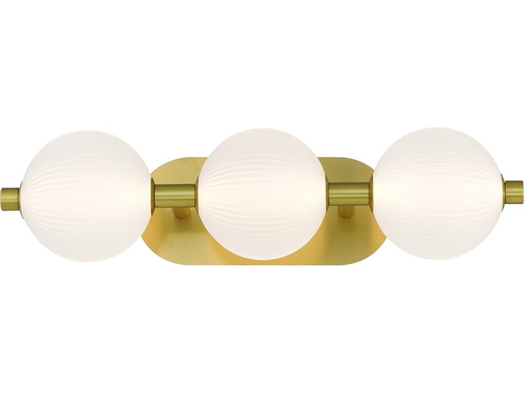 Eurofase Palmas 3-Light Gold Vanity Light