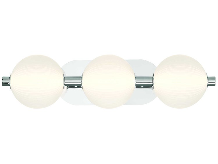 Eurofase Palmas 3-Light Nickel Vanity Light