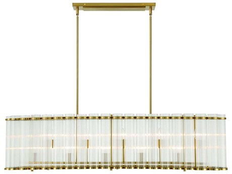 Eurofase Glasbury 10-Light Gold Island Pendant