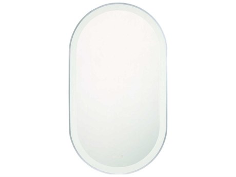 Eurofase Sara Silver Oval Wall Mirror
