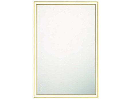 Eurofase Nixon Gold Rectangular Wall Mirror