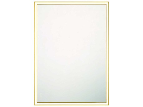 Eurofase Nixon Gold Rectangular Wall Mirror