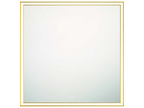 Eurofase Nixon Gold Square Wall Mirror