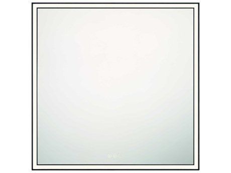 Eurofase Nixon Black Square Wall Mirror