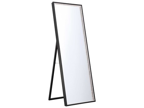 Eurofase Cerissa Black Floor Mirror Rectangular