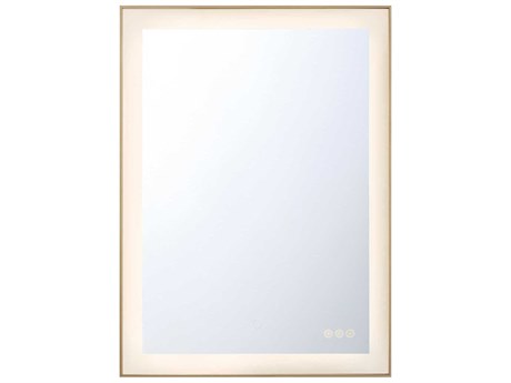 Eurofase Lenora Gold Rectangular Wall Mirror