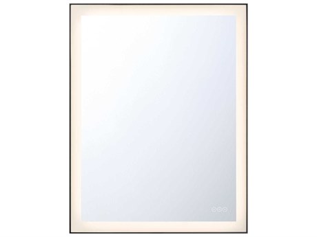 Eurofase Lenora Black Rectangular Wall Mirror