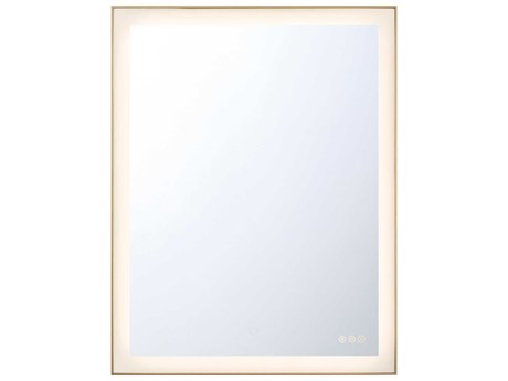 Eurofase Lenora Gold Rectangular Wall Mirror