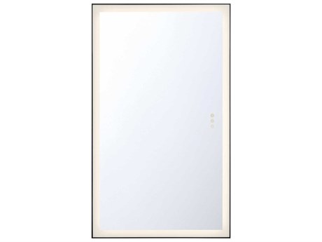 Eurofase Lenora Black Rectangular Wall Mirror
