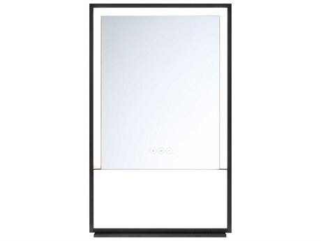 Eurofase Sayora Black Rectangular Wall Mirror