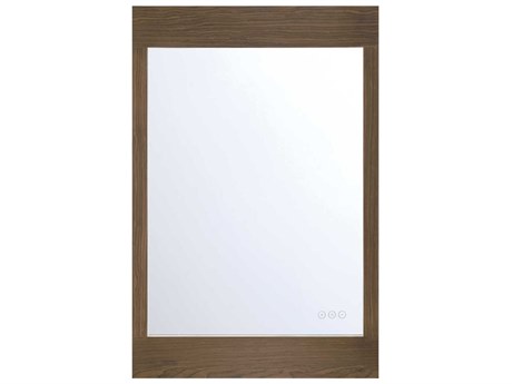 Eurofase Mogano Wood Rectangular Wall Mirror