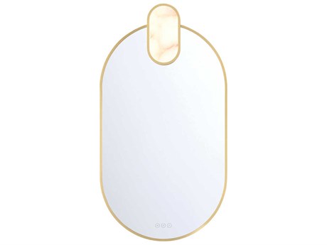 Eurofase Mrissa Gold Oval Wall Mirror