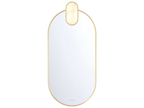 Eurofase Mrissa Gold Oval Wall Mirror