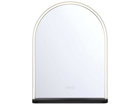 Eurofase Serin Satin Nickel Black Wall Mirror