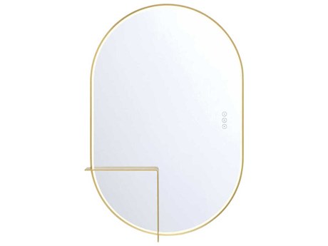 Eurofase Linden Gold Oval Wall Mirror