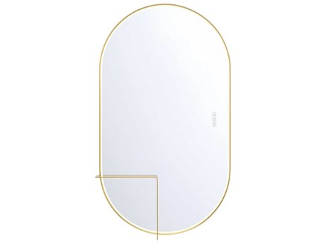 Eurofase Linden Gold Oval Wall Mirror