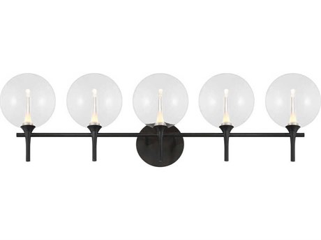 Eurofase Iissa 5-Light Black Vanity Light
