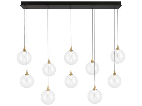 Eurofase Iissa 10-Light Gold Globe Island Pendant