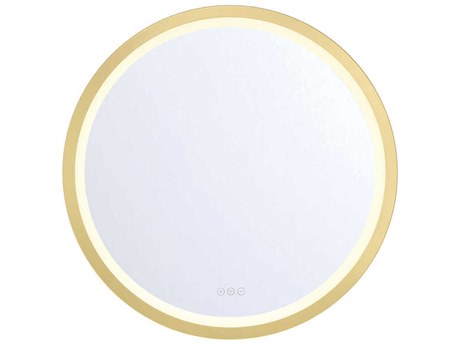 Eurofase Artell Gold Round Wall Mirror