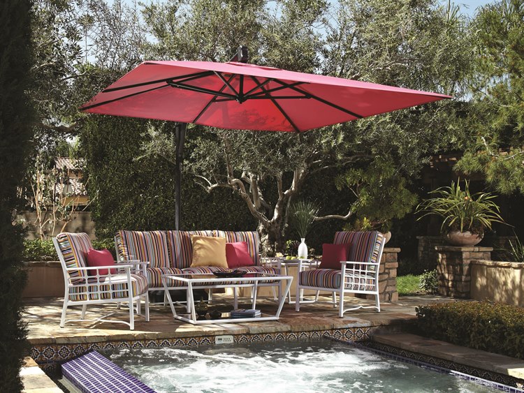 Treasure Garden Umbrella Reviews Zef Jam Treasure Garden Cantilever Aluminum 10 Foot Wide Crank Lift Tilt Umbrella Reviews