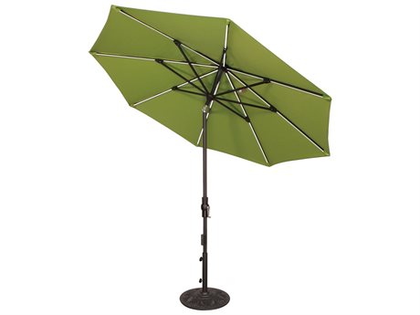 Treasure Garden Special Order Sunbrella 9 Foot Starlux Collar Tilt Patio Umbrella