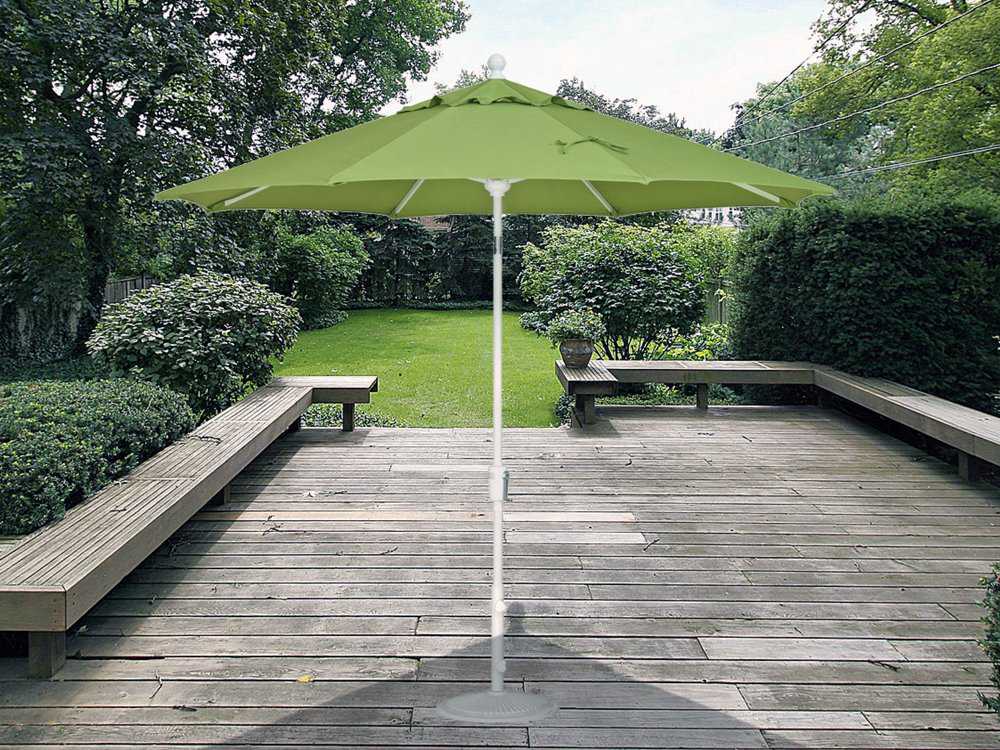 Aok Garden 9Ft Patio Outdoor Umbrella Market Table Fade-Resistant Umbrella with Push Button Tilt and Crank for Garden Backyard Deck Sand 