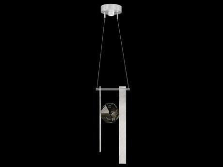 Fine Art Handcrafted Lighting Aria 1-Light Silver Geometric Mini Pendant