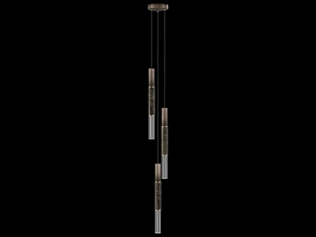 Fine Art Handcrafted Lighting Antonia 3-Light Bronze Linear Mini Pendant