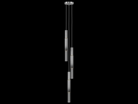 Fine Art Handcrafted Lighting Antonia 3-Light Ombre Silver Linear Mini Pendant