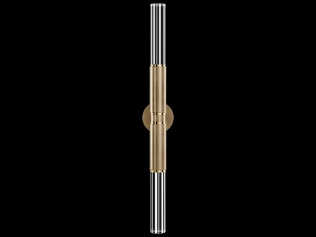 Fine Art Handcrafted Lighting Antonia 2-Light Gold Leaf Wall Sconce