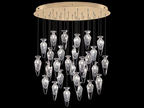 Fine Art Handcrafted Lighting Essence 28-Light Gold Pendant
