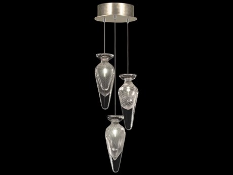 Fine Art Handcrafted Lighting Essence 3-Light Gold Mini Pendant